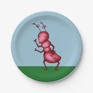 Paper Plate Cartoon Ant