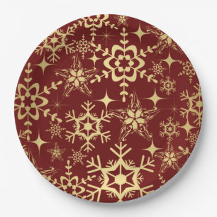 Paper Plate-Christmas Snowflakes Plate