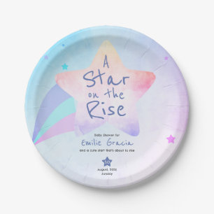 Paper Plate for Baby Shower   Rising Star Theme