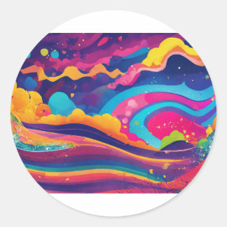 Paper Plate Fun & Celebrations Classic Round Sticker