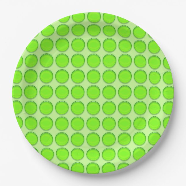 Paper Plate - Green Dots (Front)
