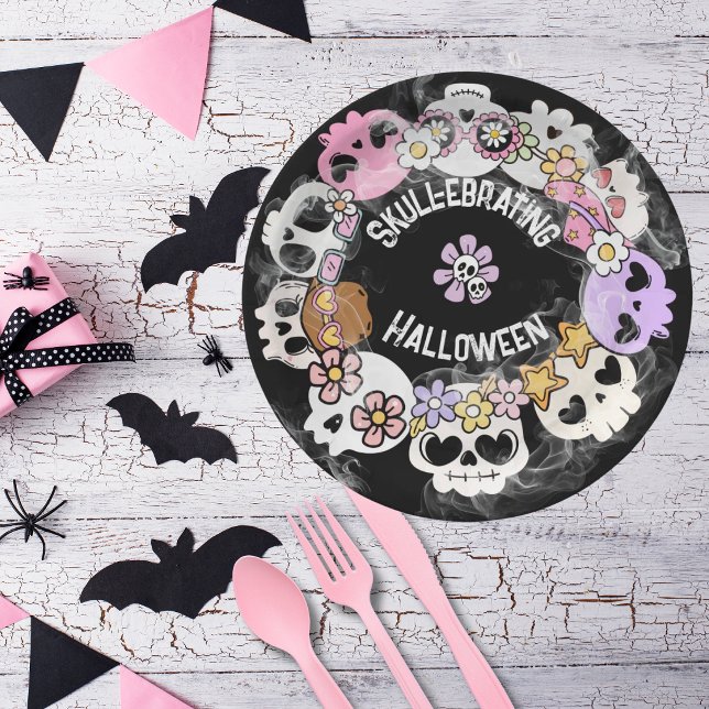 Paper plate Halloween Skull-ebration (Creator Uploaded)