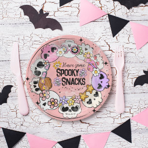 Paper Plate Halloween Spooky Snacks