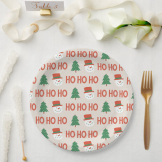paper plate HO  HO  HO