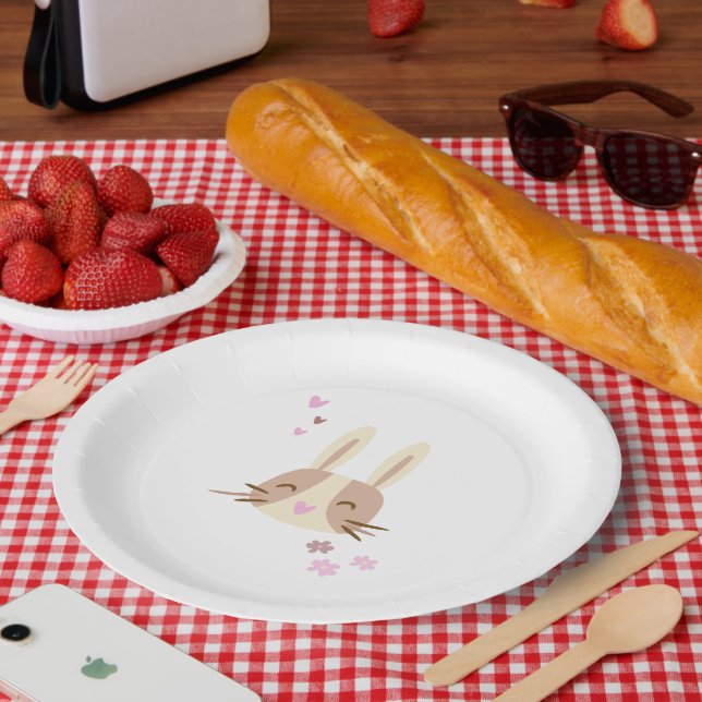 Paper plate little bunny (Picnic)