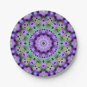 Paper Plate Mandala round pattern kaleidoscope ret