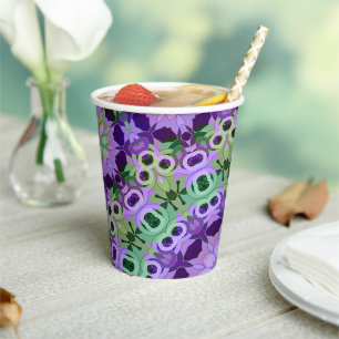 Paper Plate Mandala round pattern kaleidoscope ret Cups