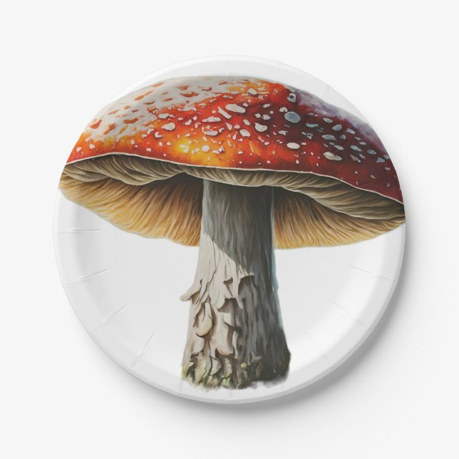 Paper plate mushroom design (Front)