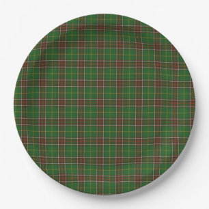 Paper plate Newfoundland Tartan plaid