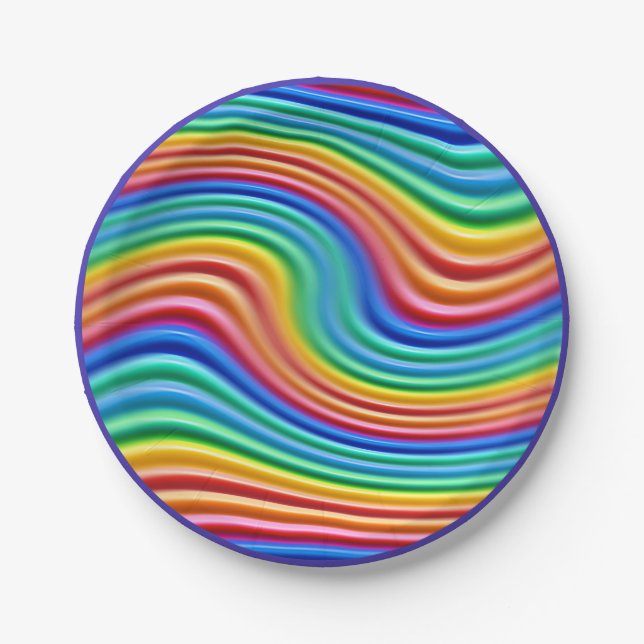 Paper plate Rainbow Pride (Front)