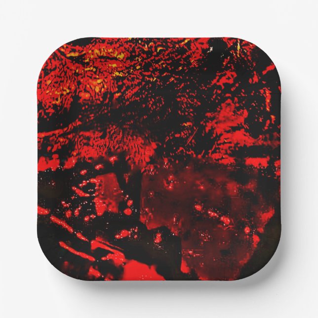 paper plate recycled plastic red texture abstract  (Front)
