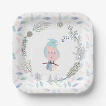 PAPER PLATE : SINGING BIRD
