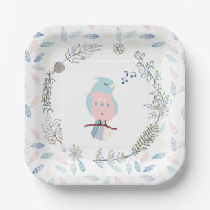 PAPER PLATE : SINGING BIRD