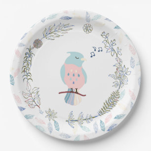 PAPER PLATE : SINGING BIRD