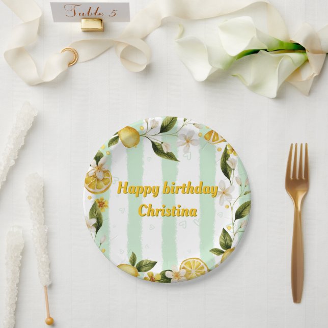 Paper Plate Summer Birthday Party Collection  (Wedding)