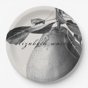 PAPER PLATE : "VINTAGE PEAR" : CUSTOMISABLE