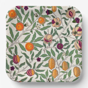 PAPER PLATE : WILLIAM MORRIS :POMEGRANATES