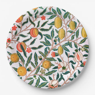 PAPER PLATE : WILLIAM MORRIS : POMEGRANATES