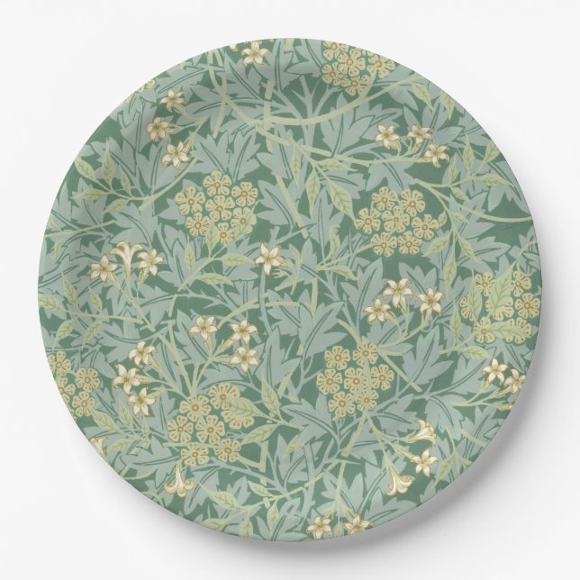 PAPER PLATE : WILLIAM MORRIS : SEAWEED (Front)