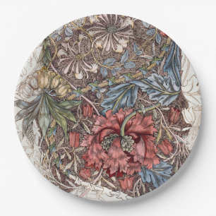 PAPER PLATE : WILLIAM MORRIS : WILD TULIP