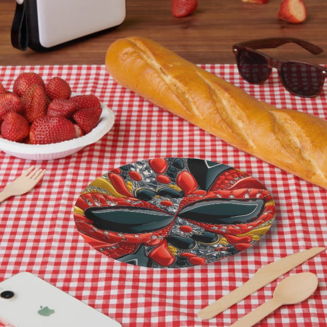 Paper plate with Germany Colours Design (Picnic)