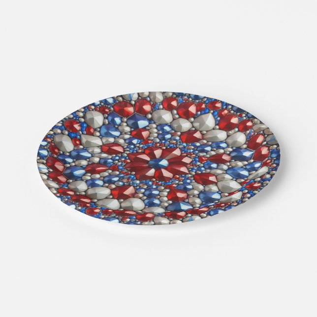 Paper plate with Netherlands Colours Design (Angled)