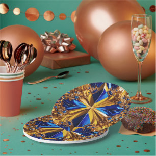 Paper plate with Sweden  Colours Design