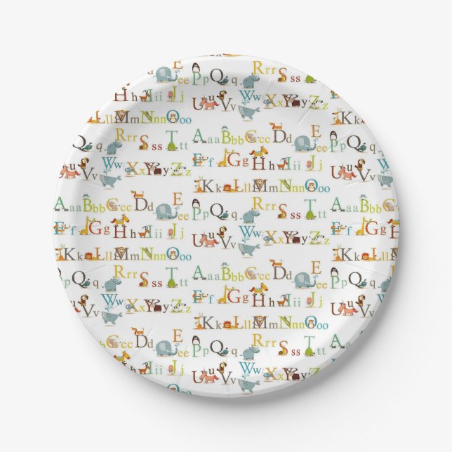 Paper Plates - Alphabet  (Front)