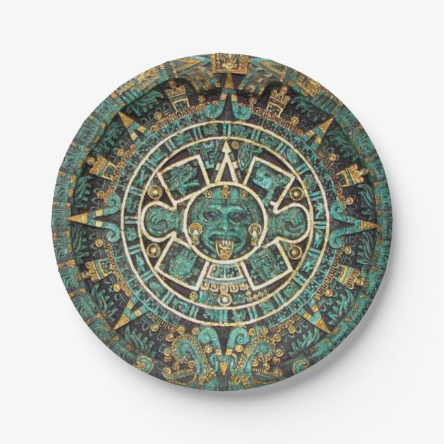 Paper Plates, Aztec Plate (Front)