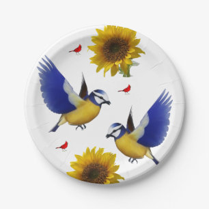 Paper plates Birds