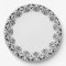 Paper Plates, Black Floral