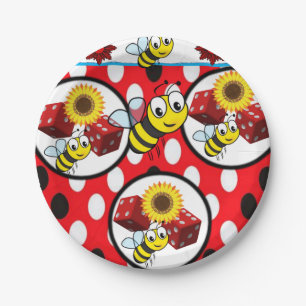 Paper plates Bumblebees