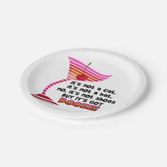 PAPER PLATES - BUT IT'S GOT BOOZE! (Angled)