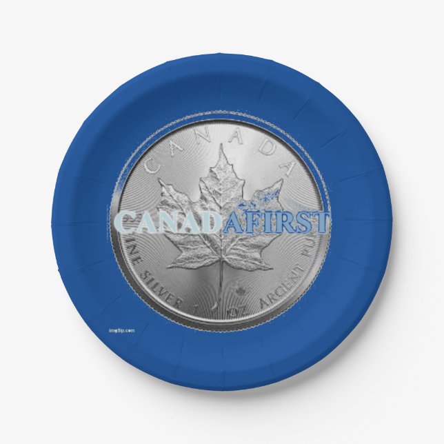 PAPER PLATES Canadafirst Fun Memorabilia (Front)