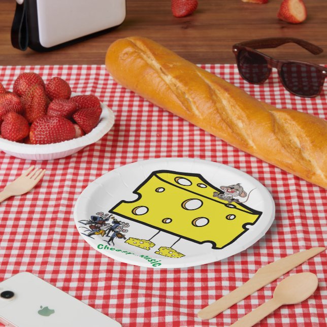 Paper Plates, Cheesy Music Paper Plates (Picnic)