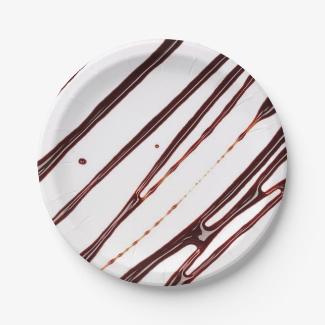 Paper Plates,  Chocolate Fudge  Plate (Front)