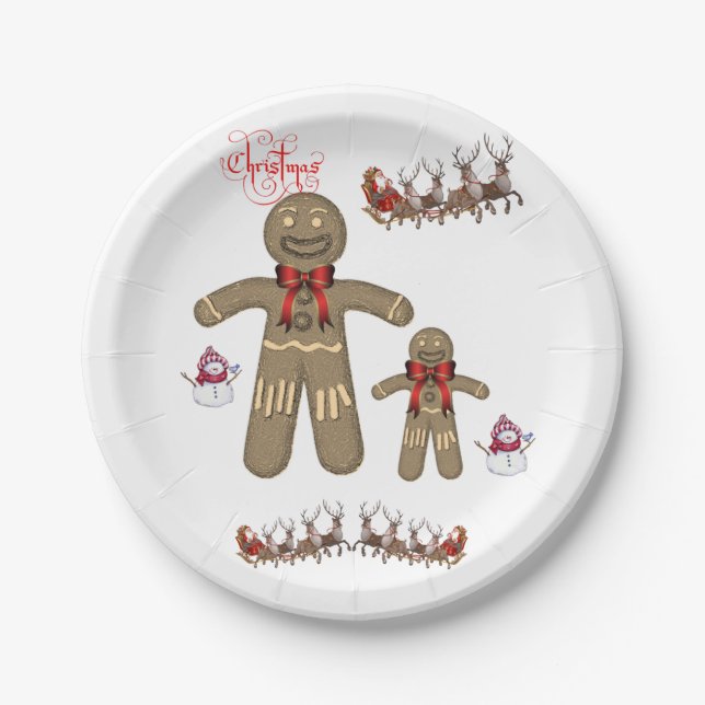 Paper plates Christmas (Front)