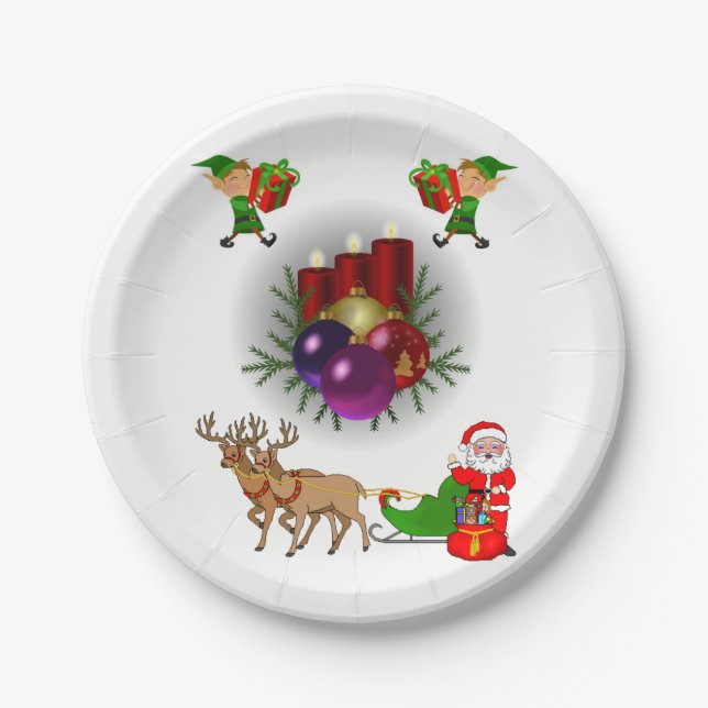 Paper plates Christmas (Front)