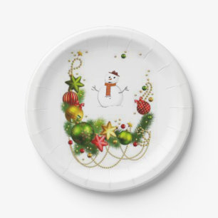 Paper plates Christmas