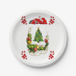 Paper plates Christmas