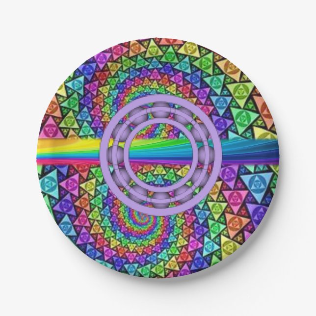 Paper plates Colourful (Front)