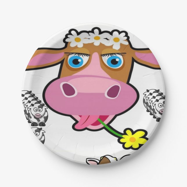 Paper plates Cows (Front)