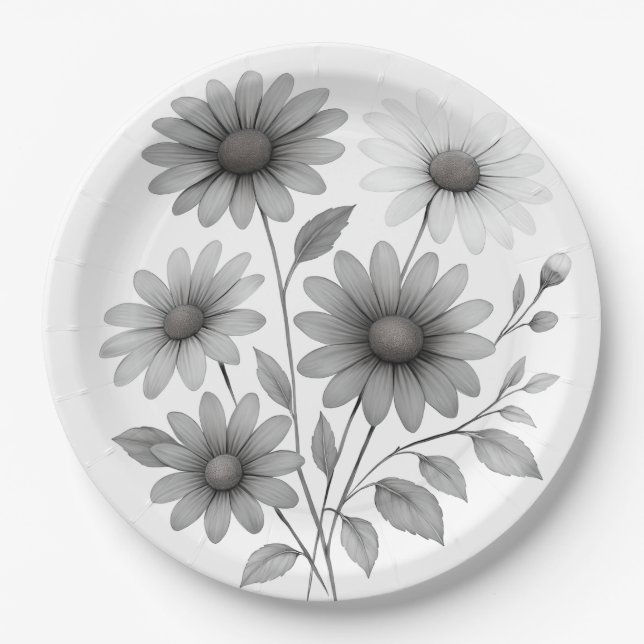 Paper Plates - Daisy Design - Corrine & Co (Front)