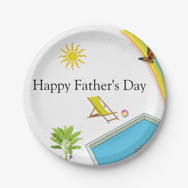 Paper plates Father's Day (Front)