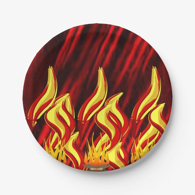 Paper plates Flame (Front)