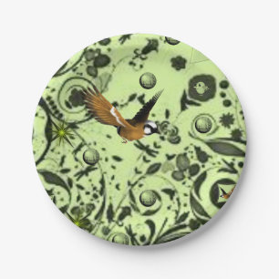 Paper plates Floral