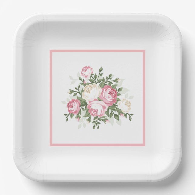 Paper Plates-Floral Plate (Front)