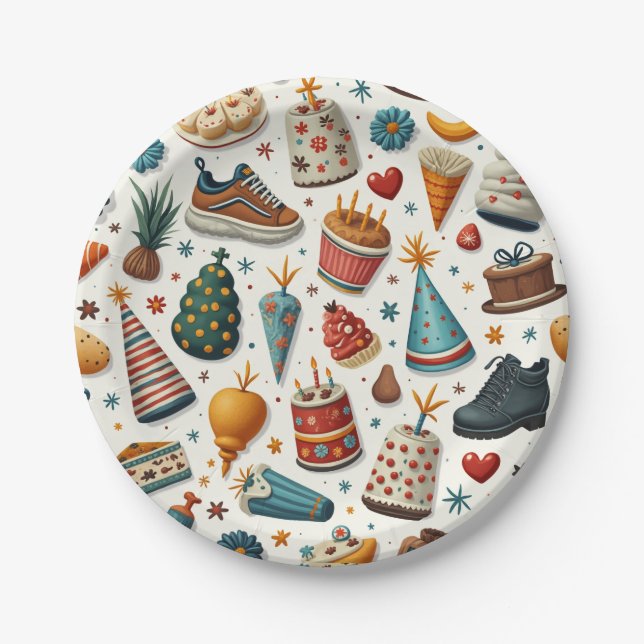  Paper plates for birthday parties (Front)