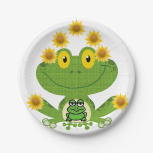 Paper plates Frog