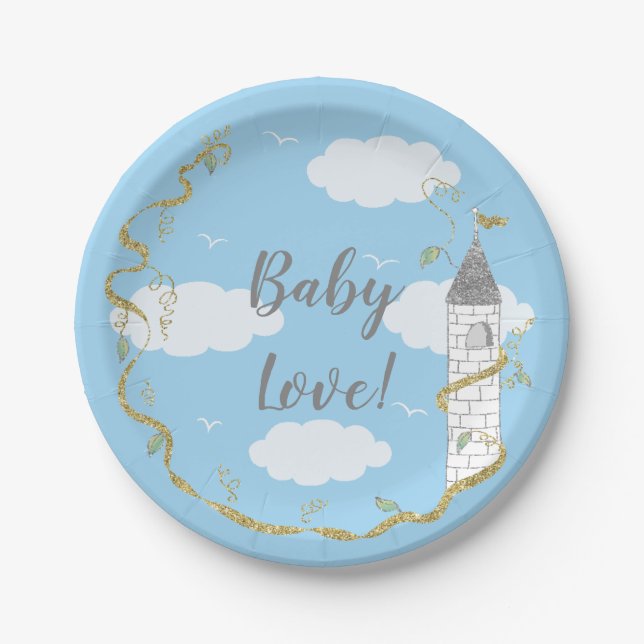 Paper Plates "Glittery Castles" (Front)